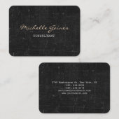 Chubby Stylish Script Trendy Gray Wall Brick Visitenkarte (Vorne/Hinten)