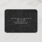 Chubby Stylish Script Trendy Gray Wall Brick Visitenkarte (Rückseite)