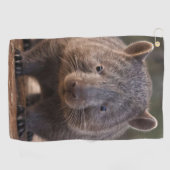 Chubby The Australian Wombat, Golfhandtuch (Horizontal)