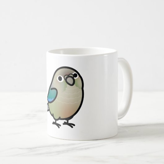 Chubby Turquoise-cinnamon Grüne Wange Kaffeetasse (VorderseiteRechts)