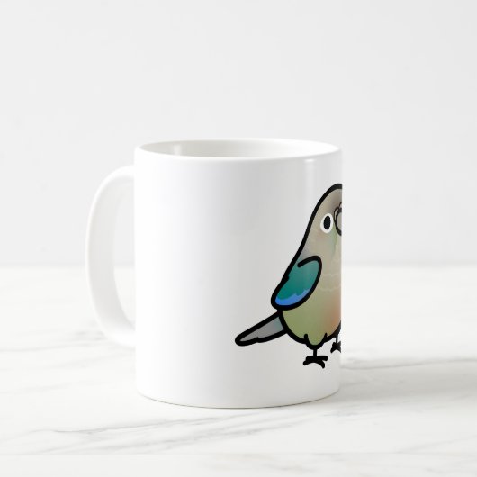 Chubby Turquoise-cinnamon Grüne Wange Kaffeetasse (Vorderseite Links)