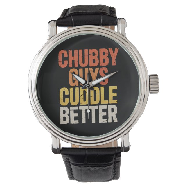 Chubby Typ Cuddle Better Gay Bär LGBTQ Prix Armbanduhr (Vorderseite)