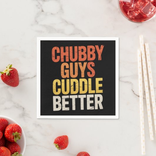 Chubby Typ Cuddle Better Gay Bär LGBTQ Prix Serviette (Beispiel)
