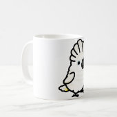 Chubby Umbrella Cockatoo Kaffeetasse (Vorderseite Links)