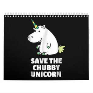 Chubby Unicorn Niedliches Hippo-Geschenk für Tante Kalender