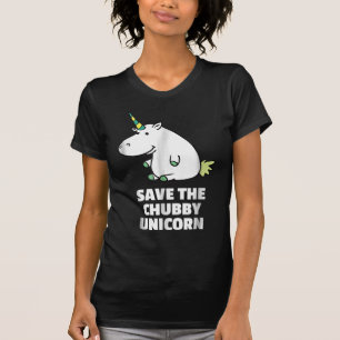 Chubby Unicorn Niedliches Hippo-Geschenk für Tante T-Shirt