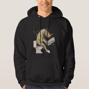 Chubby Unicorn Rhino Auf dem Spaß der Toilette les Hoodie