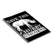 Chubby Unicorns Notizblock (Rechte Seite)