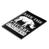 Chubby Unicorns Notizblock (Linke Seite)