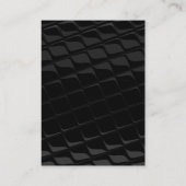 Chubby Vertical Gray Muster Green Business Card Visitenkarte (Rückseite)