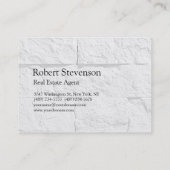 Chubby Wall Real Anwesen Agent Business Card Visitenkarte (Rückseite)