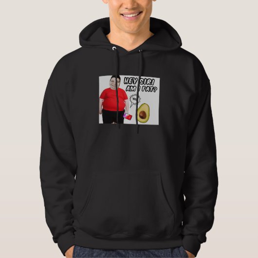Chubby Weight Water Fat Nikocado Avocado Meme Pun  Hoodie (Vorderseite)