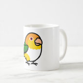Chubby White Bellied Caique Kaffeetasse (VorderseiteRechts)