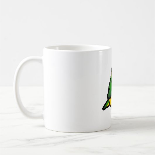 Chubby White Bellied Caique Kaffeetasse (Links)