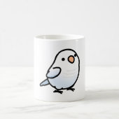 Chubby White-Blue Quaker Parrot Kaffeetasse (Mittel)
