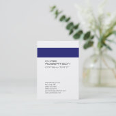 Chubby White Midnigt Blue Attractive Business Card Visitenkarte (Stehend Vorderseite)