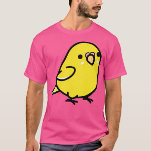 Chubby Yellow Lutino Budgie Parakeet T-Shirt