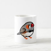 Chubby Zebra Finch mit Orange Feet Kaffeetasse (Mittel)