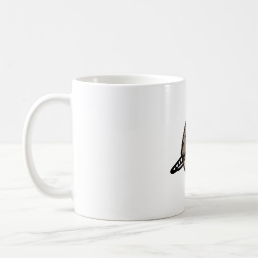 Chubby Zebra Finch mit Orange Feet Kaffeetasse (Links)