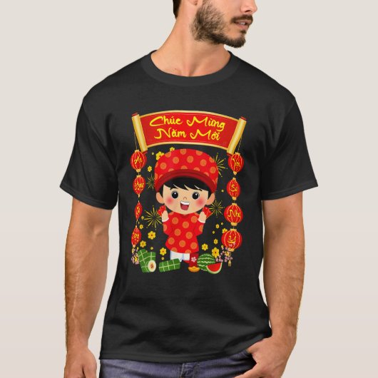 Chuc Mung Nam Moi Happy Lunar New Year Vietnamese T-Shirt (Vorderseite)