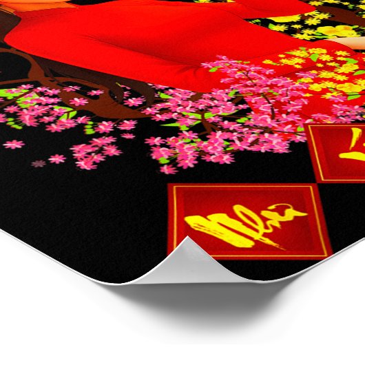 Chuc Mung Nam Moi Tet Binh Ngo 2026 Vietnamese Gir Poster (Ecke)