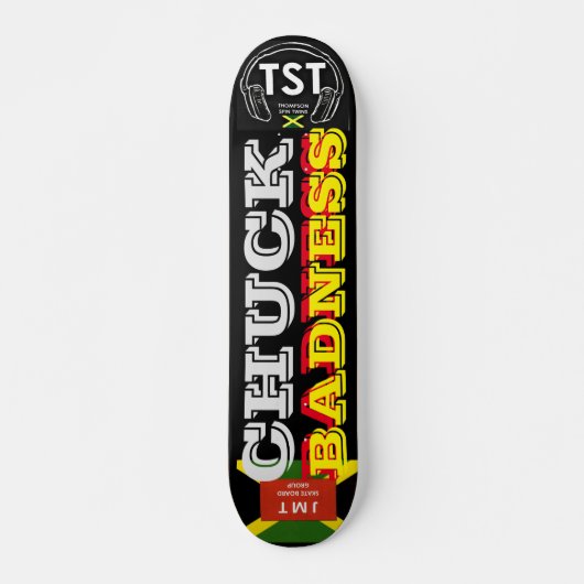 CHUCK BADNESS JMT Skateboard, 7¾ Zoll Deck Skateboard (Vorne)