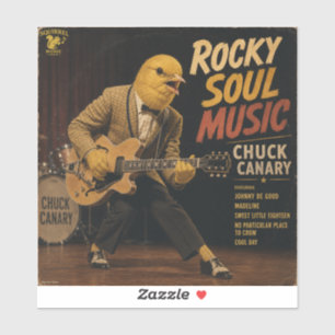 Chuck Canary Album: eine Parodie Aufkleber