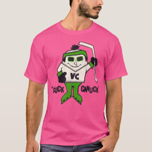 Chuck Canuck Retro Defunktional Ice Hockey Mascot T-Shirt