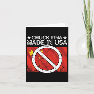 Chuck Fina China Handelskriegstag Befreiung Trump  Karte