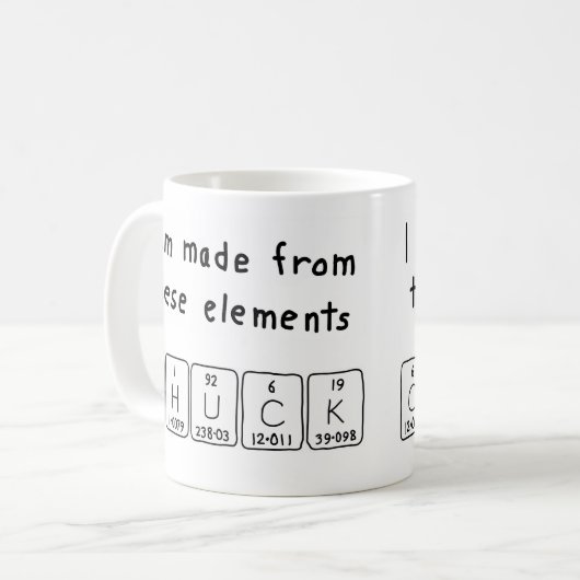 Chuck Periodenname Tasse (Vorderseite Links)
