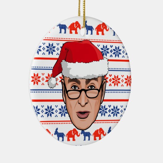 CHUCK SCHUMER CHRISTMAS KERAMIK ORNAMENT (Rechts)