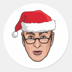 CHUCK SCHUMER CHRISTMAS RUNDER AUFKLEBER