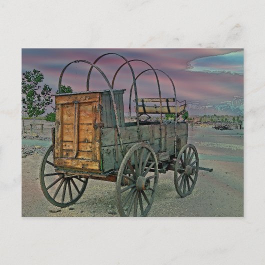 Chuck Wagon Postcard Postkarte (Vorderseite)
