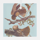 Chuck Will's Widow Nightjar mit Korallenschlange Ornament Aus Glas (Rückseite)