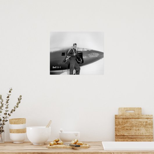 Chuck Yeager Bell X-1 Poster 16"x20" (Küche)