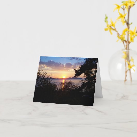 Chuckanut Drive Karte (Gelbe Blume)