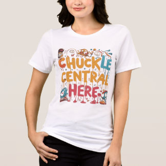 Chuckle Central Hier Mode. Tri-Blend Shirt