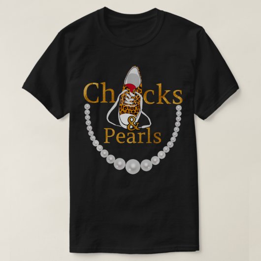 Chucks and Pearls 2021 Leopard T-Shirt (Design vorne)