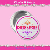 Chucks & Pearls Rosa Stimme Kamala Button