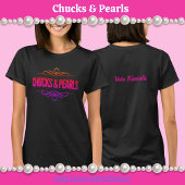 Chucks & Pearls wählen Kamala Black T-Shirt