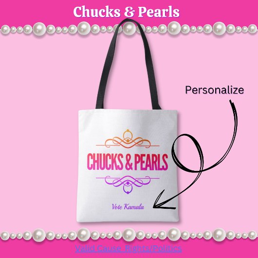 Chucks & Pearls wählen Kamala Black Tasche