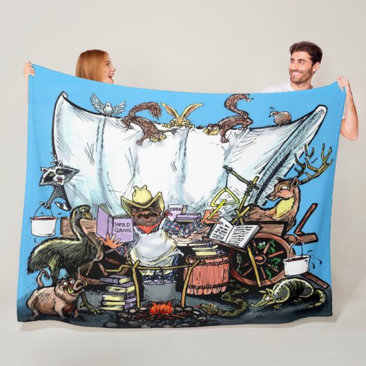 Chuckwagon Fleecedecke (Beispiel)