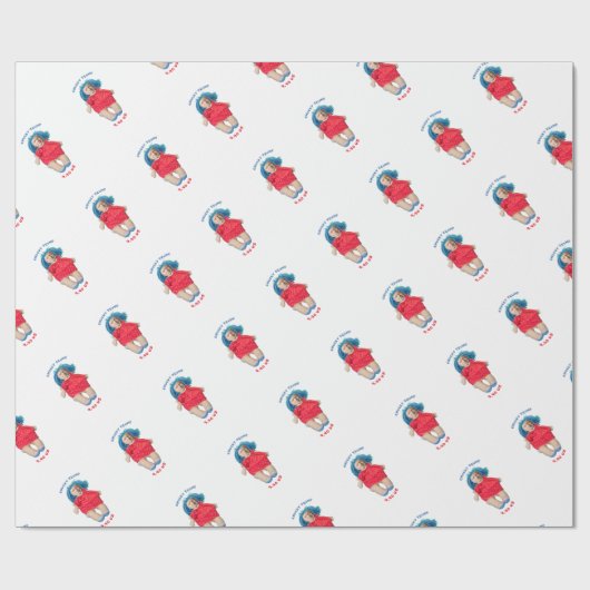 Chucky Donald Trump Puppe Geschenkpapier (Flach)