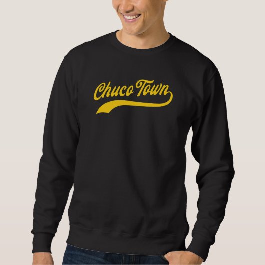 Chuco Town El Paso Tx Klassisches Baseball-Design Sweatshirt (Vorderseite)