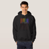 Chuegy Gay Pride Flag Barcode LGBTQ  Joke Slang Hoodie (Vorne ganz)