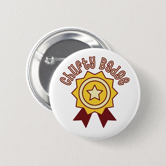 Chufty Abzeichen - Nord-Spaß lustig Manchester Button (Vorne & Hinten)