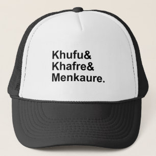 Chufu, Chafre, Menkaure   Pyramiden von Ägypten &  Truckerkappe