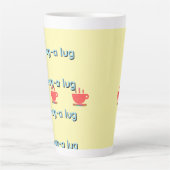 Chug A Lug Gelb   Milchtasse (Vorderseite)