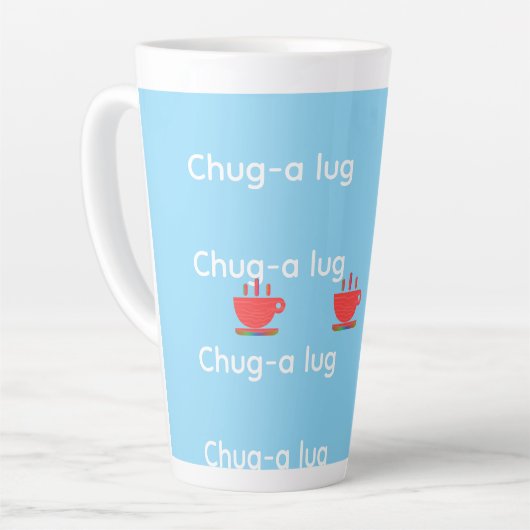 Chug A Lug Hellblau Milchtasse (Linke Ecke)
