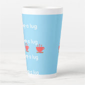 Chug A Lug Hellblau Milchtasse (Vorderseite)